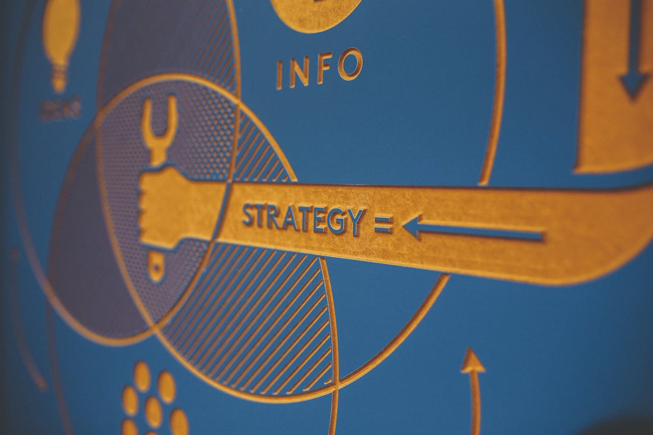 gallery-04 Colorful business infographic highlighting strategy and information concepts.